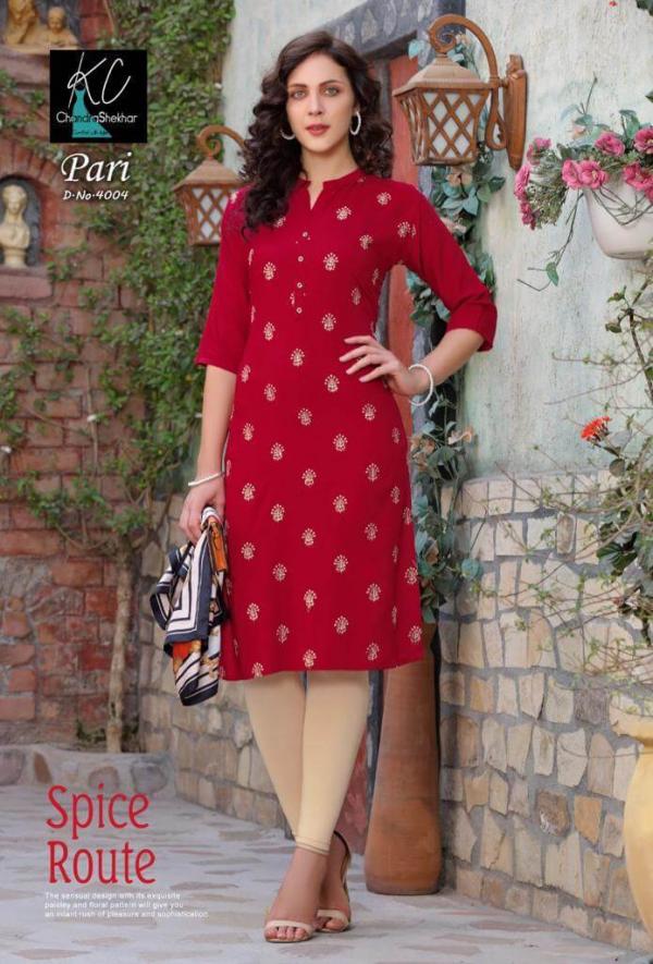 KC Pari 4 Rayon Fancy Embroidery Kurti 